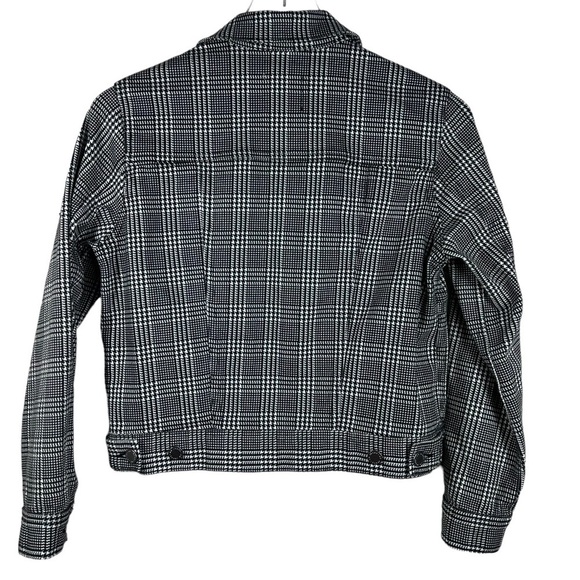 AG black & white houndstooth Trucker Style Jacket - Picture 5 of 8